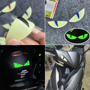 Miếng Dán Xe Máy Dạ Quang Ban Đêm Miếng Dán Thân Hình Mắt Quỷ Mũ Bảo Hiểm Xe Máy Miếng Dán Trang Trí Cá Tính