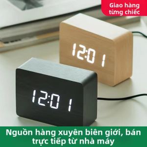 HUIYANGXU | Đồng Hồ Báo Thức Có Hiển Thị Nhiệt Độ Số Đọc Giọng Nói Thân Thiện Với Trẻ Em