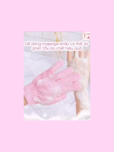 Set 2 Găng Tay Tắm Tẩy Da Chết - Mượt Da Sáng Mịn Chỉ Sau 1 Lần Dùng