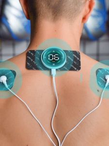 Wireless Touch EMS Pulse Neck Massager Muscle Current Stimulation Meridian Massage Device 10 Modes 39 Intensities USB Powered