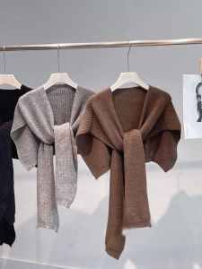 ผ้าพันไหล่ถักผู้ชาย ห้องปรับอากาศ ฤดูร้อน ฤดูใบไม้ผลิ แจ๊กเก็ต ฤดูหนาว กระโปรง ผูก คอคล้อง แขนยาว คาร์ดิเกน