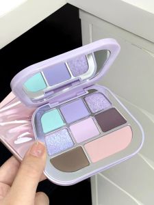 Phấn Mắt Đa Màu FOCALLURE 03 Bạc Xám Denim Blue Eyeshadow Pa Matte Pearlized PG02 Natural 3D Highlight Easy to Apply