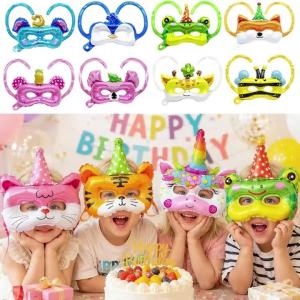 20 Chiếc Bóng Bay Hình Động Vật Hoạt Hình 10.24 Inch Thiết Kế Dây Đeo Sau Lá Nhôm Trang Trí Tiệc Cho Trẻ Em Sinh Nhật