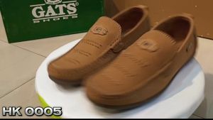 GATS HK 0002 HK 0005 Sepatu Slip On Slipon Kulit Lentur Formal Formil Casual Pria Laki laki