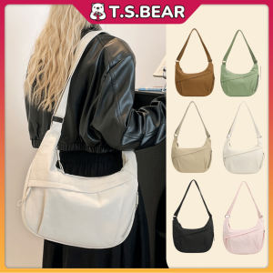 Trendy Korean Style Dumpling Bag Sling Bag Ins Shoulder Beg Half Moon Bag Simple Casual Wanita Beg Tangan L43