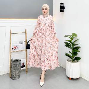 Malrene - Homdress Terbaru Viral Motif Kekinian Bahan Rayon Adem dan Lembut