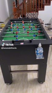 Bàn Bi Lắc Bóng Đá Cỡ Lớn 14m Harvard Black JX 101C Chuẩn Thi Đấu Banh Bàn Foosball 1m4 Gia Đình Văn Phòng Hanana