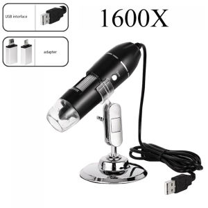 1600X 1000X 500X Digital Microscope Camera Type C USB Portable Electronic Microscope For Soldering Magnifier Cell Phone Repair