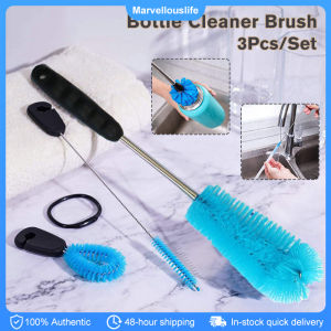 3pcs Long Handle Bottle Cleaner Brushes Set Straw Cup Cover Cleaning Brush