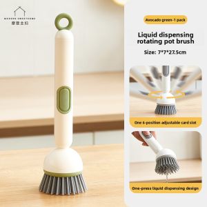 MODERN SWEETHOME | Non Scratch Kitchen Cleaning Brush Long Handle