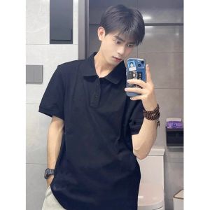 Áo Thun Polo Cotton American Paul Dáng Rộng Tay Ngắn Cổ Polo Mùa Hè Thường Ngày Cotton 100% Thoáng Khí Thoải Mái