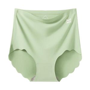 MiiOW | กางเกงชั้นในผ้าไหมน้ำแข็งเอวสูงสำหรับผู้หญิง กางเกงชั้นในไร้ตะเข็บบางฤดูร้อน 2025 ทรงสามเหลี่ยม ยกกระชับหน้าท้อง กางเกงขาสั้น