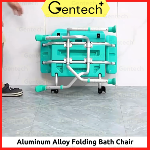 Foldable Shower Chairs Height Adjustable Bath Chair Aluminum Alloy Bathroom Stools Shower Stools Shower Seat