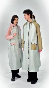 Adult Long Rain Poncho Thickened Fashion Trench Coat Waterproof Rainwear Motorcycle E Bike Riding Raincoat