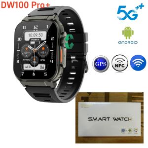 Original DW100 Pro + Plus Smartwatch 5G LTE Android Smart Watch New With Fingerprint Unlocking Facial Recognition Rotary Camera