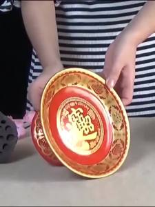 2025Ceramic fruit plates for household use lotus flower tribute plates for Buddha God of Wealth ornaments