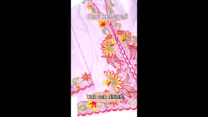 [KL Ready Stock] Merak Embroidered Kid Encim Kebaya Childrens Kebaya Ages 4-9 Years
