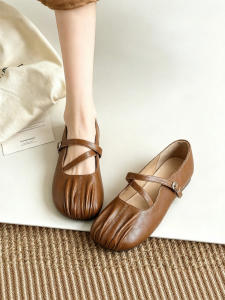 Josiny | Comfortable Mary Jane Single Shoes Flat-Headed Shallow Mouth
