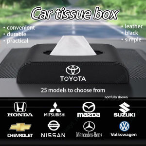 Car Luxury Leather Tissue Box Multipurpose Hanging for All Models Car Accessories