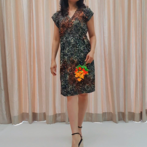 [047] {5094} BATIK RAYON SHORT DRESS MANOHARA/DRESS BATIK MANOHARA *Wholesale Available
