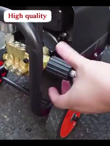 5800w High Pressure Cleaner UpgradeWater Jet with Wheel Car Washer 220VCommercial Portable Cleaning Machine