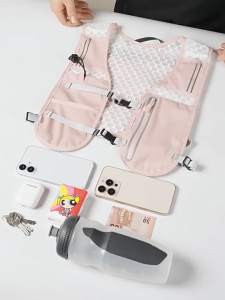 MENSPE Outdoor Sports Vest Bag Anti Splash Bicycle Riding Backpack Multifunctional Breathable Hiking Climbing Backpack Ultralight Bicycle Backpack Outdoor Water-repellent Bicycle Riding Bag With 500ML Water Pocket Can Hold Phone ≤ 7inch