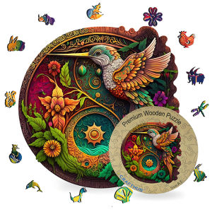 Crafthub Nectar Quest Hummingbird - Surrounded by Flowers | Thicker and high quality jigsaw puzzle board game | A3 size with 126 jigsaw pieces