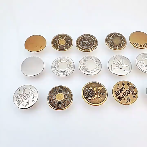 Detachable Waist Button Kancing Celana Jeans Model Lepas Pasang Bahan Logam Tusuk Adjustable Tanpa Dijahit HM1085