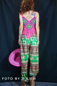 Quần Dài Cotton Nguyên Chất Có Dây Rút Hình Con Voi Quần Dài Yoga Dài Đến Sàn Phong Cách Bohemian Cho Ngày Lễ Biển Mùa Hè