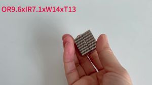 20244PCS Arc Neodymium Magnet Industry Permanent Magnetic Segment Curved Rare Earth Magnets Tile Bend Iman OR9.6xIR7.1xW14xT13mm