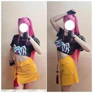 2026 Anime KPop Demon Hunters Mira Cosplay Costume Wig Huntrix suit Halloween Party for Women Girls Carnival