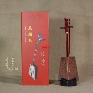 Creative Mongolian Instrument Model Horsehead Violin Performance Props Ethnic Decorations Handmade Craft from Inner Mongolia