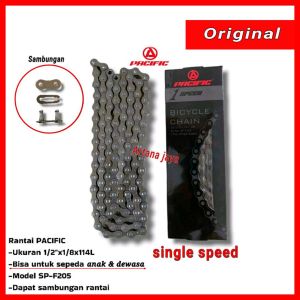 Rantai sepeda single speed pacific untuk semua sepeda anak & dewasa sudah berikut sambungan