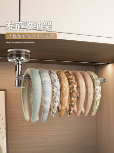 Bathroom Hair Tie Storage Hook Strong Adhesive Hook Face Wash Wristband Suction Cup Hook Hair Band Organizer Plastic Material