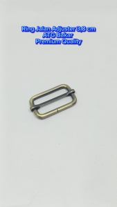 Ring Gesper Jalan Tas / Adjuster Tas Lebar Lubang 38 cm Warna Antique Gold ATG Bakar Tebal 45 mm Kualitas Premium Harga Per 2 Biji