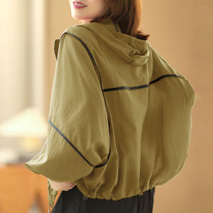 Shalldoer | Ladys Short Jacket Long Coat Loose Breathable Fashionable Summer Thin Sunscreen Clothing