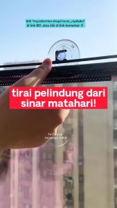 COD RUYIT Tirai Penahan Sinar Matahari Roller Blind Curtain 68x125cm alat pelindung jendela gorden
