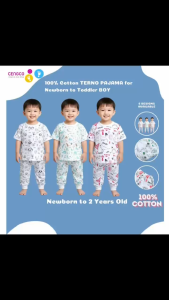 6 Pairs Terno Pajama for Boys Baby Pure Cotton /Newborn to Toddler Non Faded Prints 0 to 18 Months