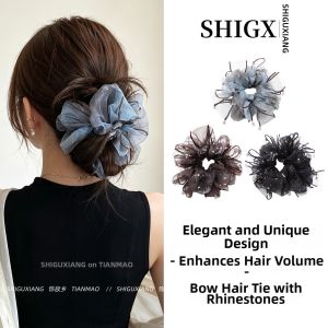 Sheer Lace Bow Hair Circle