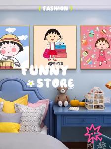 Bandai | Chibi Maruko Chan Anime 5D Full Round Drill Diamond Painting Picnic Mosaic Embroidery Art Home Wall Decor DIY Craft