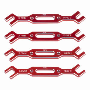 RC Aluminum On Road Chassis Setup System Measuring Tool Set With Ruler Wrench for 1/10 Axial SCX10 Capra TRX4 Yikong Upgrade