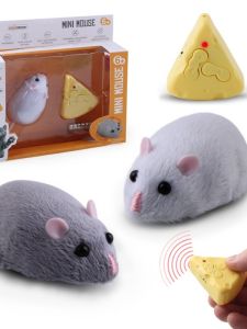 Đồ Chơi Chuột Lông Nhung Điều Khiển Từ Xa Bằng Nhựa Cho Trẻ Em Dưới 14 Tuổi Đồ Chơi Robot Điều Khiển Từ Xa Đồ Chơi Giả Mạo Cho Thú Cưng