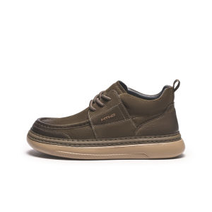 Hotwind | High Top Thick Sole Casual Leather Shoes