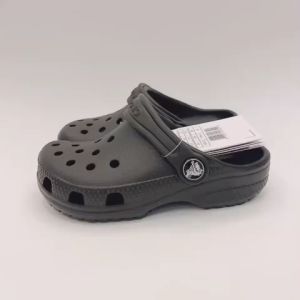 TẶNG 12 STICKER - Dép Cross cho bé trai bé gái HannaKids Sục Cros Classic cho trẻ em nam nữ giày Kid xuất khẩu màu Đen