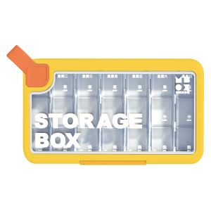 Weekly Pill Box Large Daily Pill Cases Pills Container with Dispenser and Medicine Storage Vitamin Organizer