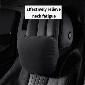 High Quality Car Headrest Neck Support Seat Soft Black For Mitsubishi ASX Triton Pajero Outlander Attrage Mirage Xpander Lancer EX Adventure Adjustable Pillow Neck Rest Cushion