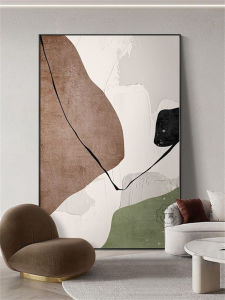 Modern Minimalist Living Room Decorative Art Abstract Wall Hanging Painting Sofa Background Simple Elegance Floor Standing