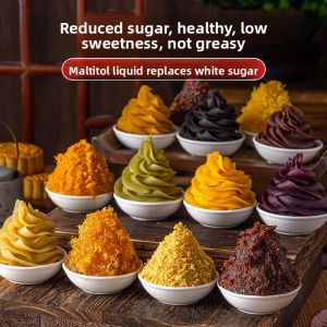 Low Sugar Mooncake Filling Red Bean Paste No Bread Black Sesame Hawthorn Salty Egg Yolk Meat Loaf Baking Ingredients 500g