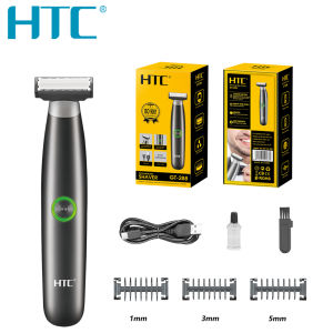 Máy Cạo Râu Điện Nam HTC Sạc USB Một Lưỡi Râu Có Thể Giặt Dao Cạo An Toàn Cho Mặt Sạc Nhanh Cạo Râu Ướt/Khô