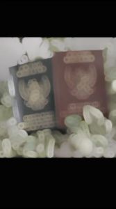 Sampul Buku Nikah Premium Warna Cinnamon/Hijau Tua - Desain Garuda Indonesia